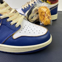 GOD BATCH Union x Air Jordan 1 "Blue Toe" BV1300 146