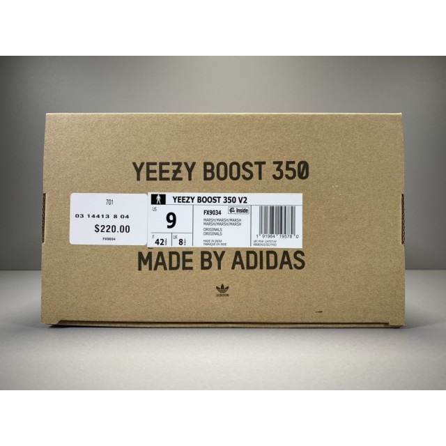 OG BATCH Adidas Yeezy Boost 350 V2 "Marsh" FX9034