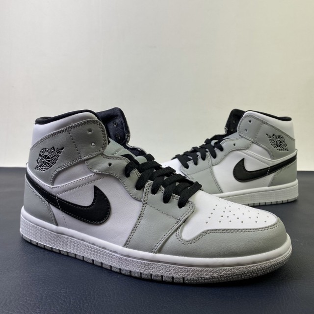 S2 BATCH Air Jordan 1 Mid "Light Smoke Grey" 554724 092