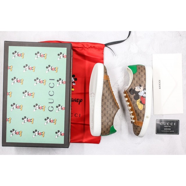 TOP BATCH Disney x Gucci Ace Embroidered Low-GG "Mickey" 602548 HWM10 8961 