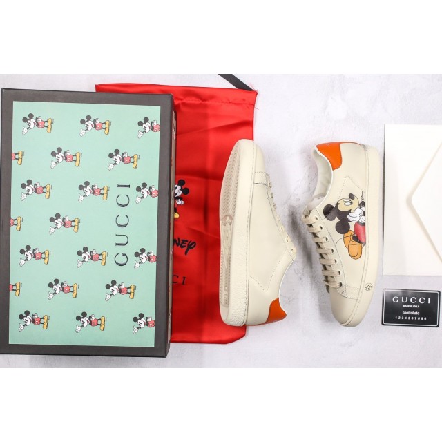 TOP BATCH Disney x Gucci Ace Embroidered Low-GG "Mickey" 603697 AYO70 9591