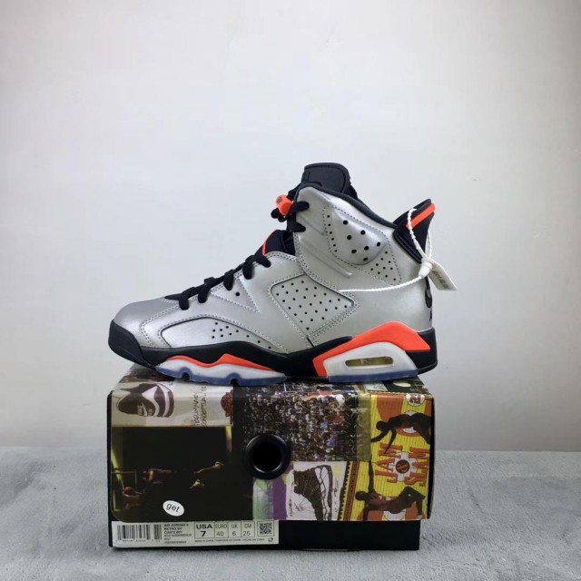 GET Batch Men's Air Jordan 6 "Reflective Silver" CI4072 001