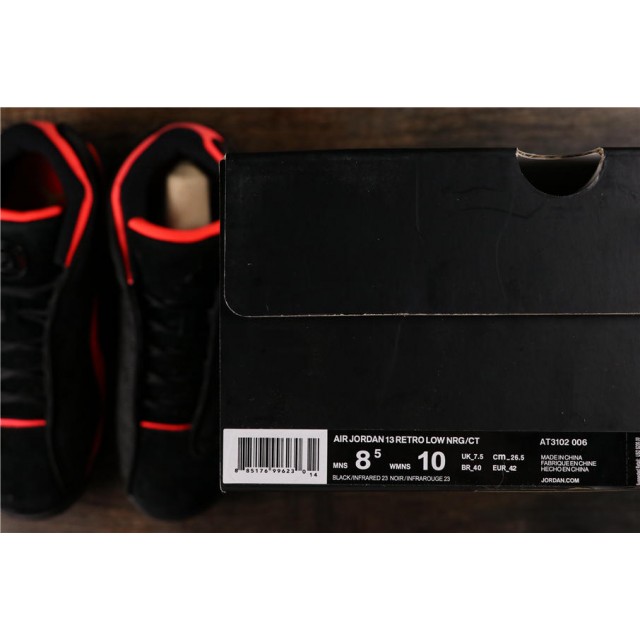 GET Batch Unisex CLOT x Air Jordan 13" INFRA BRED" AT3102 006