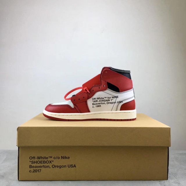 GET Batch Unisex OFF WHITE x Air Jordan 1 OW AA3834 101