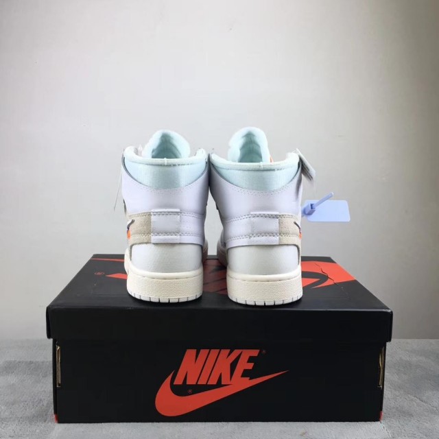 GET Batch Unisex OFF WHITE x Air Jordan 1 OW AQ0818 100