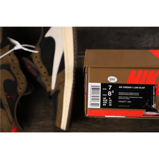 GET Batch Men's Travis Scott x Air Jordan 1 Low CQ4277 001