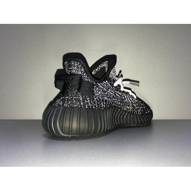 GOD Batch Unisex Adidas Yeezy Boost 350 V2 STATIC BLACK REFLECTIVE BASF FU9007