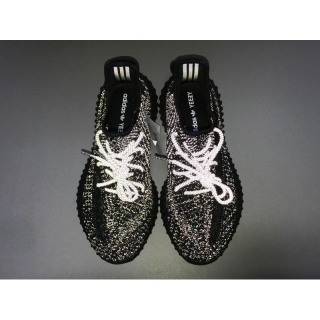 GOD Batch Unisex Adidas Yeezy Boost 350 V2 STATIC BLACK REFLECTIVE BASF FU9007