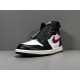 GOD Batch Men's Air Jordan 1 High Black Gym Red 555088 061