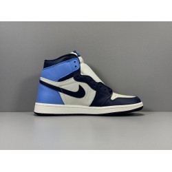 GOD Batch Men's Air Jordan 1 Retro High OG "Obsidian" 555088 140