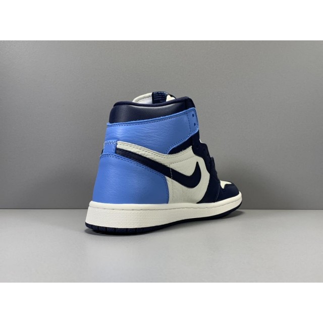 GOD Batch Men's Air Jordan 1 Retro High OG "Obsidian" 555088 140