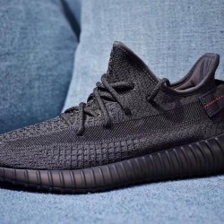 H12 Batch Unisex Adidas Yeezy Boost 350 V2 Black Reflective FU9007