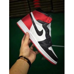 H12 Batch Unisex Air Jordan 1 Retro High Satin Black Toe CD0461 016