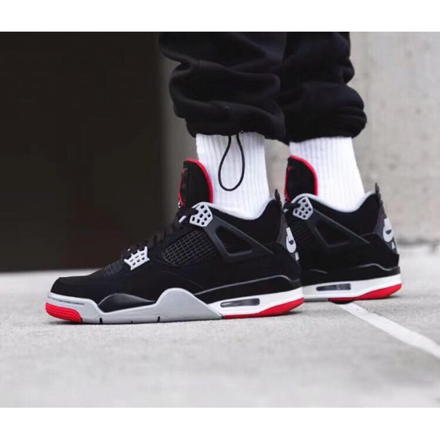 H12 Batch Men's Air Jordan 4 Bred AJ4 308497 060