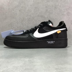 H12 Batch Unisex Off White x Nike Air Force1 "White"  & "Black" AO4606 001