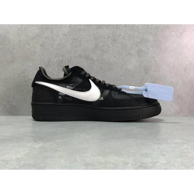 H12 Batch Unisex Off White x Nike Air Force1 "White"  & "Black" AO4606 001