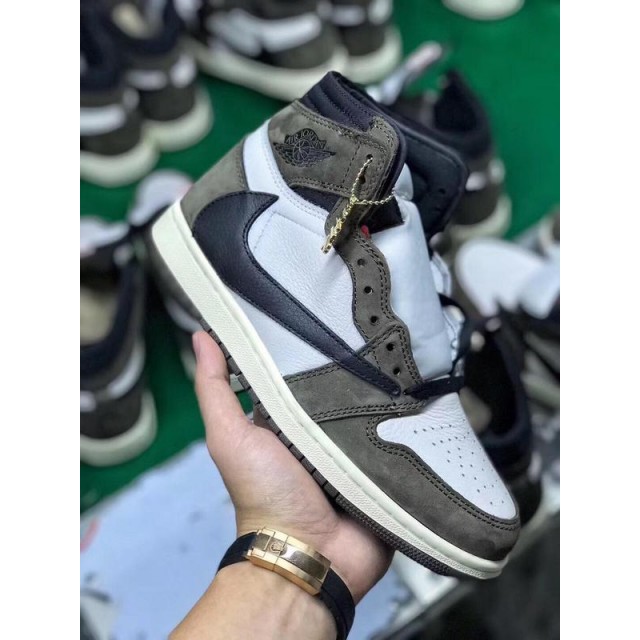 H12 Batch Men's Travis Scott x Air Jordan 1 AJ1 CD4487 100