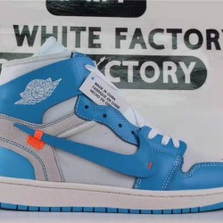 OWF Batch Unisex OFF WHITE X Air Jordan 1" UNC" AQ0818 148