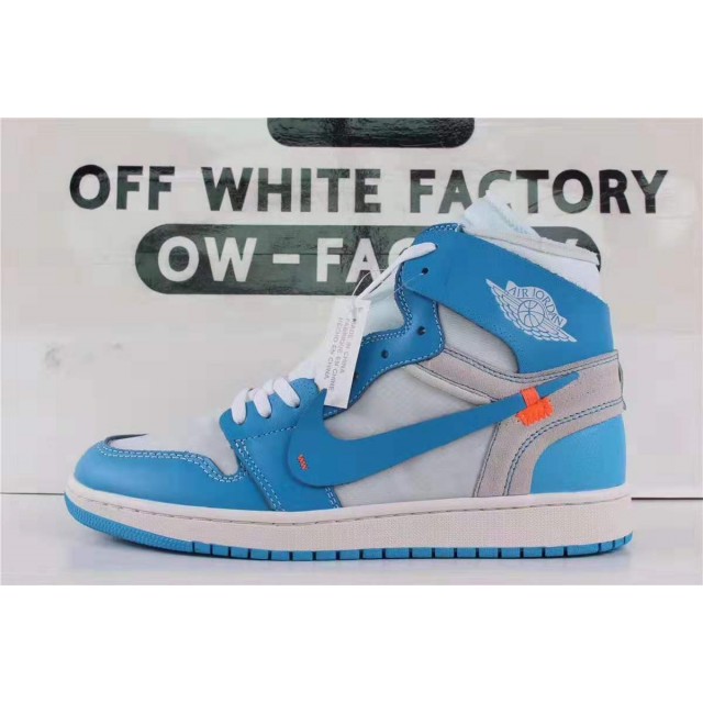 OWF Batch Unisex OFF WHITE X Air Jordan 1" UNC" AQ0818 148