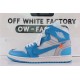 OWF Batch Unisex OFF WHITE X Air Jordan 1" UNC" AQ0818 148