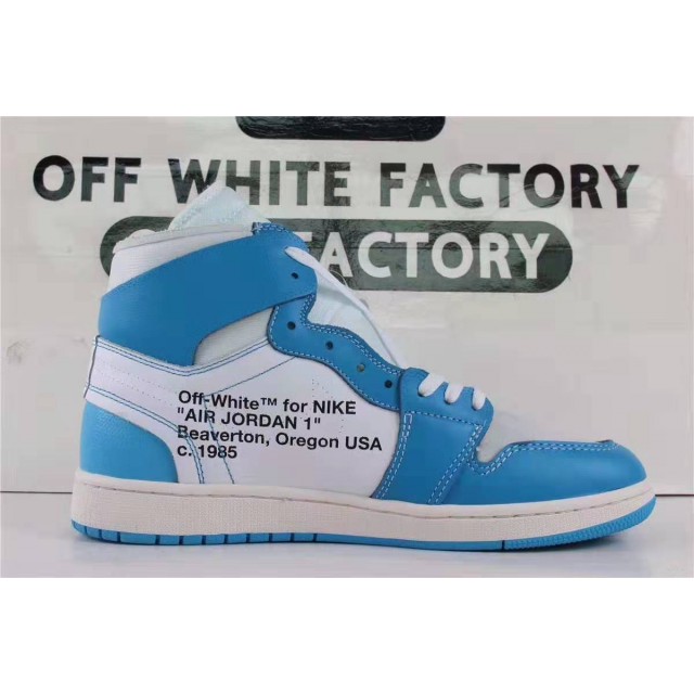 OWF Batch Unisex OFF WHITE X Air Jordan 1" UNC" AQ0818 148