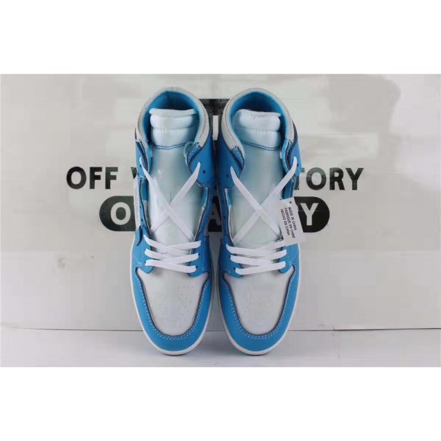 OWF Batch Unisex OFF WHITE X Air Jordan 1" UNC" AQ0818 148