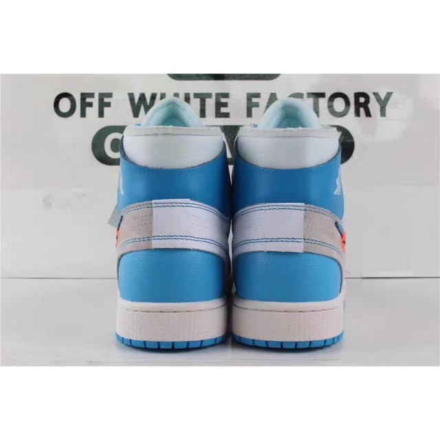 OWF Batch Unisex OFF WHITE X Air Jordan 1" UNC" AQ0818 148