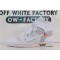 OWF Batch Unisex OFF WHITE X Air Jordan 1 White AQ0818 100