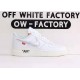 OWF Batch Unisex OFF WHITE X Nike Air Force 1 Complexcon AO4297 100