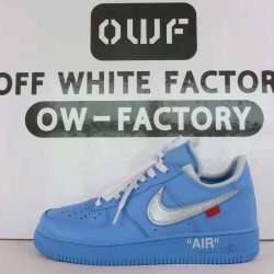 OWF Batch Unisex OFF WHITE X Nike Air Force 1 Low MCA University Blue CI1173 400