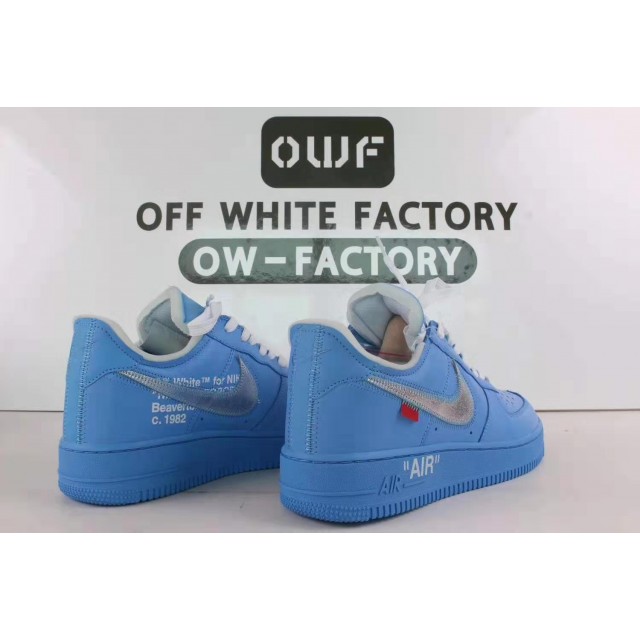 OWF Batch Unisex OFF WHITE X Nike Air Force 1 Low MCA University Blue CI1173 400