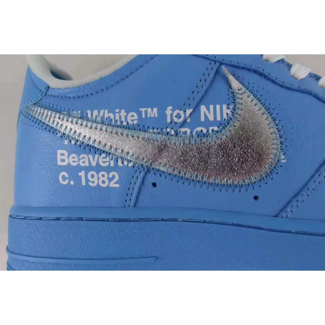 OWF Batch Unisex OFF WHITE X Nike Air Force 1 Low MCA University Blue CI1173 400