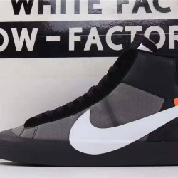 OWF Batch Unisex OFF WHITE X Nike Blazer Mid Black AA3832 001