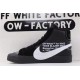 OWF Batch Unisex OFF WHITE X Nike Blazer Mid Black AA3832 001