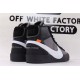 OWF Batch Unisex OFF WHITE X Nike Blazer Mid Black AA3832 001