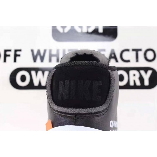 OWF Batch Unisex OFF WHITE X Nike Blazer Mid Black AA3832 001