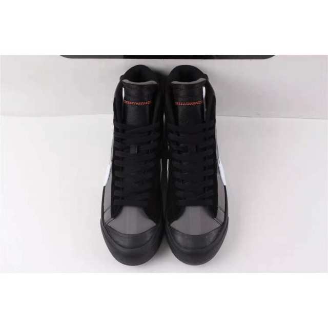 OWF Batch Unisex OFF WHITE X Nike Blazer Mid Black AA3832 001