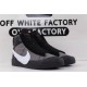 OWF Batch Unisex OFF WHITE X Nike Blazer Mid Black AA3832 001