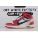 OWF Batch Unisex OFF WHITE x Air Jordan 1 High OG 10X" Chicago" AA3834 101