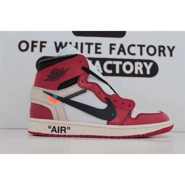 OWF Batch Unisex OFF WHITE x Air Jordan 1 High OG 10X" Chicago" AA3834 101