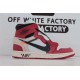 OWF Batch Unisex OFF WHITE x Air Jordan 1 High OG 10X" Chicago" AA3834 101