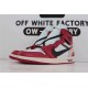 OWF Batch Unisex OFF WHITE x Air Jordan 1 High OG 10X" Chicago" AA3834 101