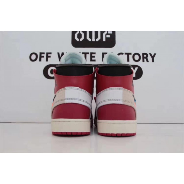 OWF Batch Unisex OFF WHITE x Air Jordan 1 High OG 10X" Chicago" AA3834 101