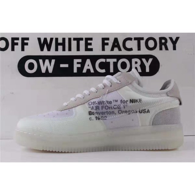 OWF Batch Unisex OFF WHITE x Nike Air Force 1 LOW VIRGIL AO4606 100