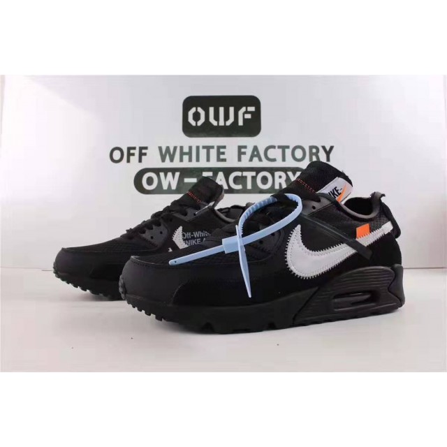 OWF Batch Unisex OFF WHITE x Nike Air Max 90 Black AA7293 001