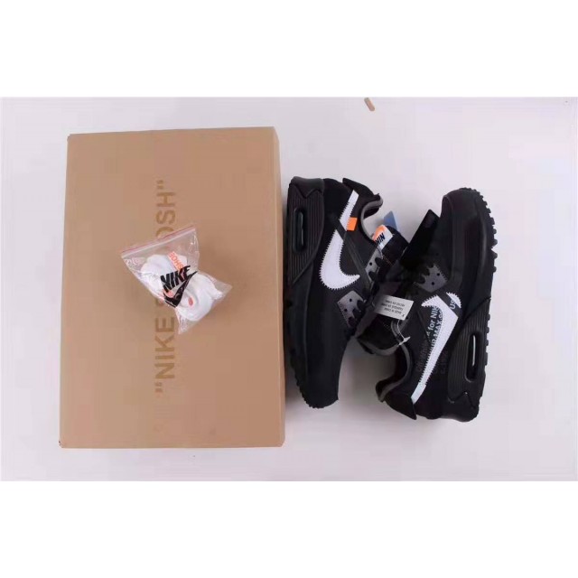 OWF Batch Unisex OFF WHITE x Nike Air Max 90 Black AA7293 001