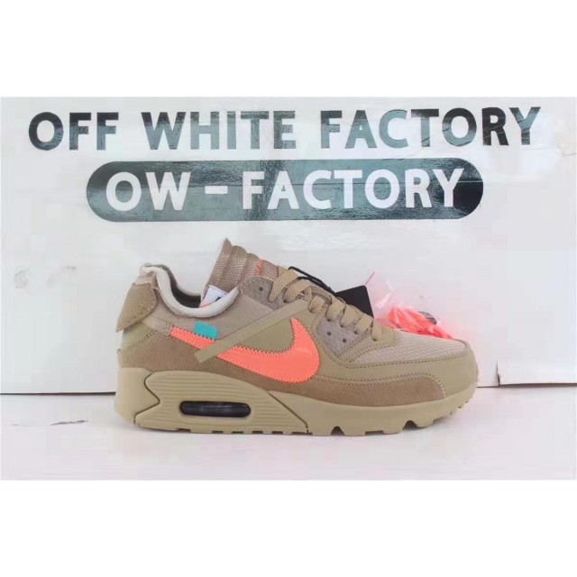 OWF Batch Unisex OFF WHITE x Nike Air Max 90 "Desert Ore"  AA7293 200