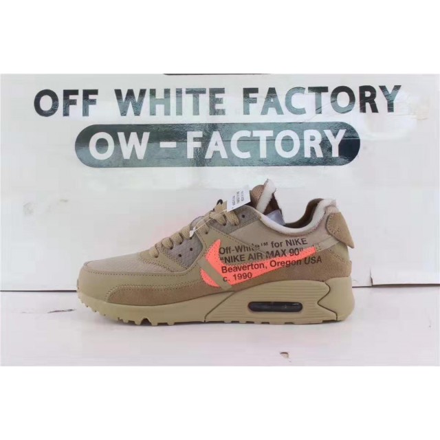 OWF Batch Unisex OFF WHITE x Nike Air Max 90 "Desert Ore"  AA7293 200