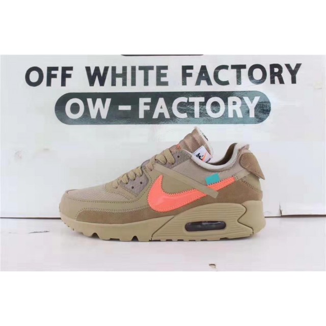 OWF Batch Unisex OFF WHITE x Nike Air Max 90 "Desert Ore"  AA7293 200