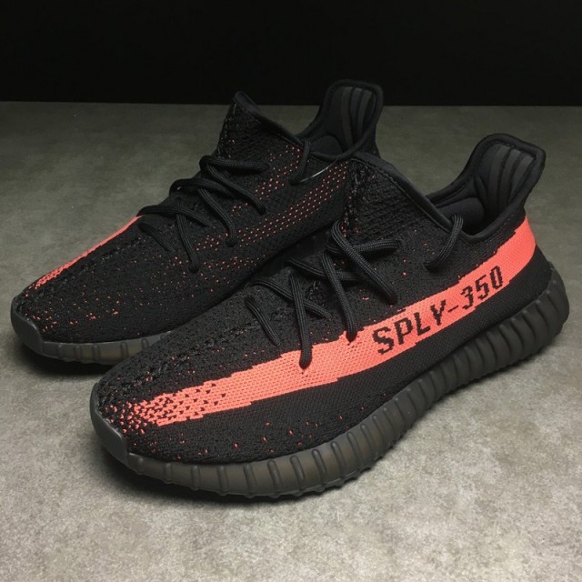 PK Batch Unisex Adidas Yeezy Boost 350 V2 Black Red BY9612